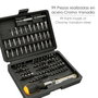 WOLFPACK LINEA PROFESIONAL Jeu de pointes et adaptateur 1/4 pol, 99 pièces