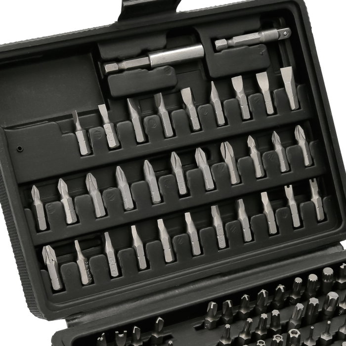 WOLFPACK LINEA PROFESIONAL Jeu de pointes et adaptateur 1/4 pol, 99 pièces
