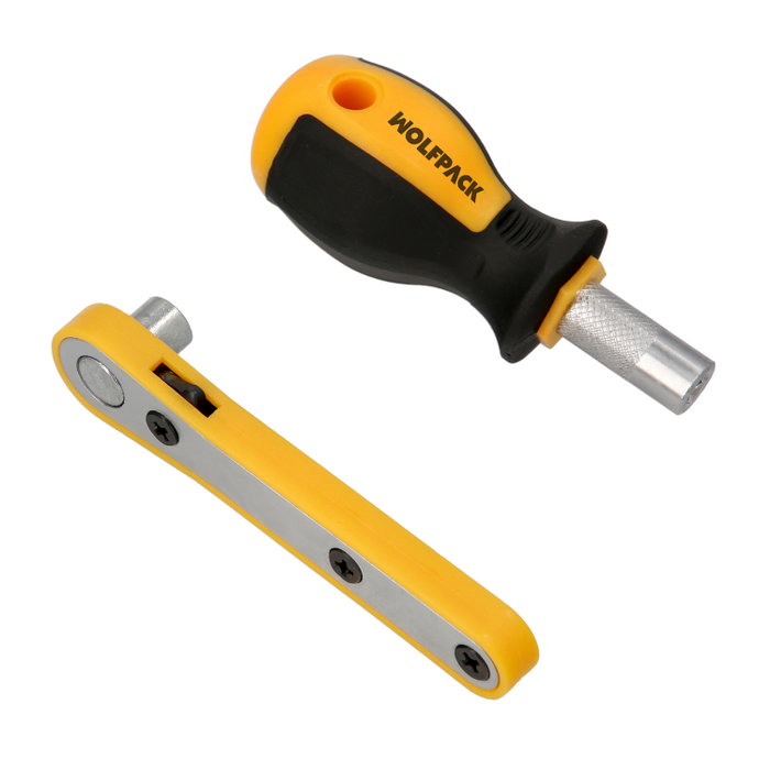 WOLFPACK LINEA PROFESIONAL Jeu de pointes et adaptateur 1/4 pol, 99 pièces