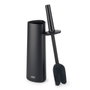 Joseph Joseph Flex 360 Brosse de toilette noir mat avec support