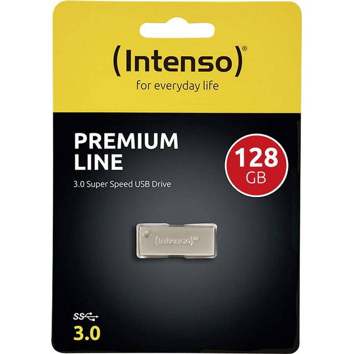 Intenso 3534491 Clé USB 3.0 Premium 128 Go - Métal, Compacte, Jusqu'à 100 Mo/s, Argent Intenso 3534491 Clé USB 3.0 Premium 128 Go - Métal, Compacte, Jusqu'à 100 Mo/s, Argent