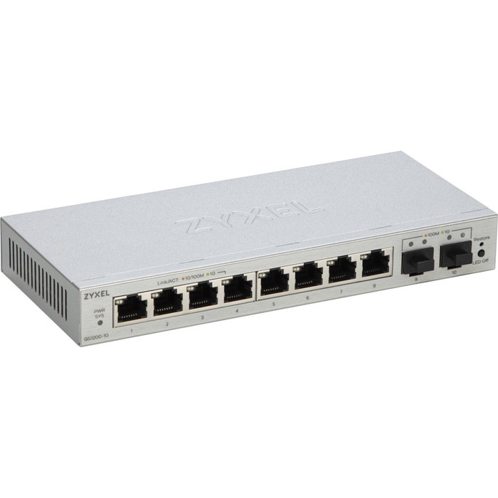 Zyxel GS1200-10V3 8 Port Smart Managed Gb Switch 2x SFP Zyxel GS1200-10V3 8 Port Smart Managed Gb Switch 2x SFP