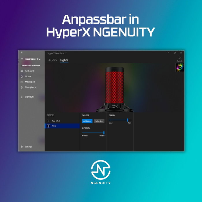 HyperX QuadCast 2 Black-Red HyperX QuadCast 2 Black-Red
