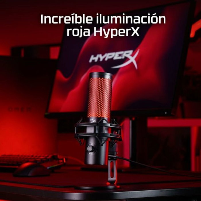 HyperX QuadCast 2 Microphone Rouge et Noir