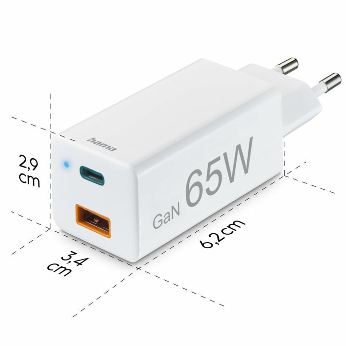 Câble USB Hama 00201643 Blanc Noir (1 Unité)