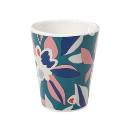 Home Deco Factory Vaso Espresso 70 ml Flores en grès