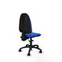PIQUERAS Y CRESPO Chaise de bureau Algarra bleu avec mécanisme asynchrone