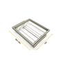Emuca Kit de rangement de chaussures en métal et cadre coulissant à fermeture douce pour armoire, réglable, module 600mm, Gris pierre
