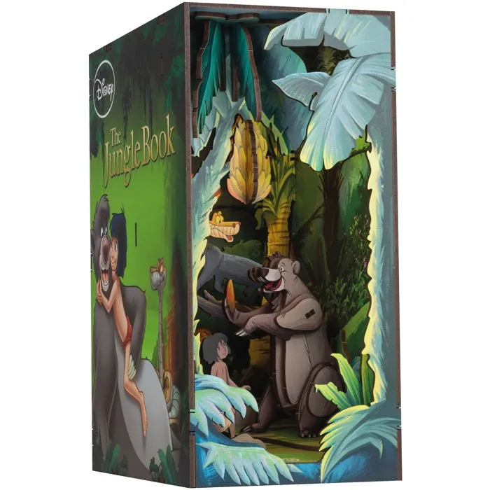 Revell Book Nook - Kit DIY à construire Maquette 3D Serre Livre Tiny Adventures Disney Le Livre de la Jungle avec éclairage LED