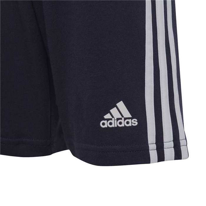 Ensemble de Sport pour Enfants Adidas 3S Co Bleu