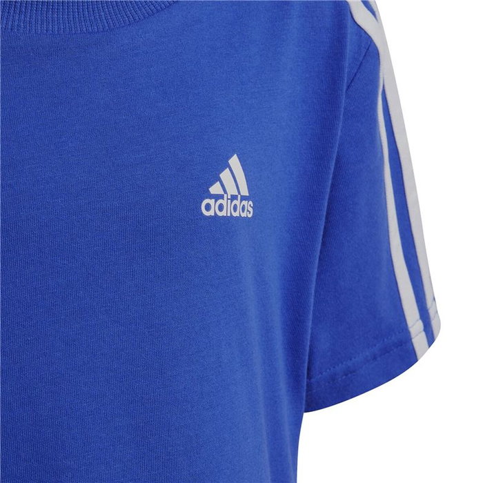 Ensemble de Sport pour Enfants Adidas 3S Co Bleu