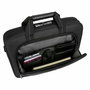 Targus Sacoche Classic Slim 15,6" pour ordinateur portable, compartiment rembourré, sangle ajustable et bande pour valise, Noir