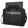 Targus Sacoche Classic Slim 15,6" pour ordinateur portable, compartiment rembourré, sangle ajustable et bande pour valise, Noir