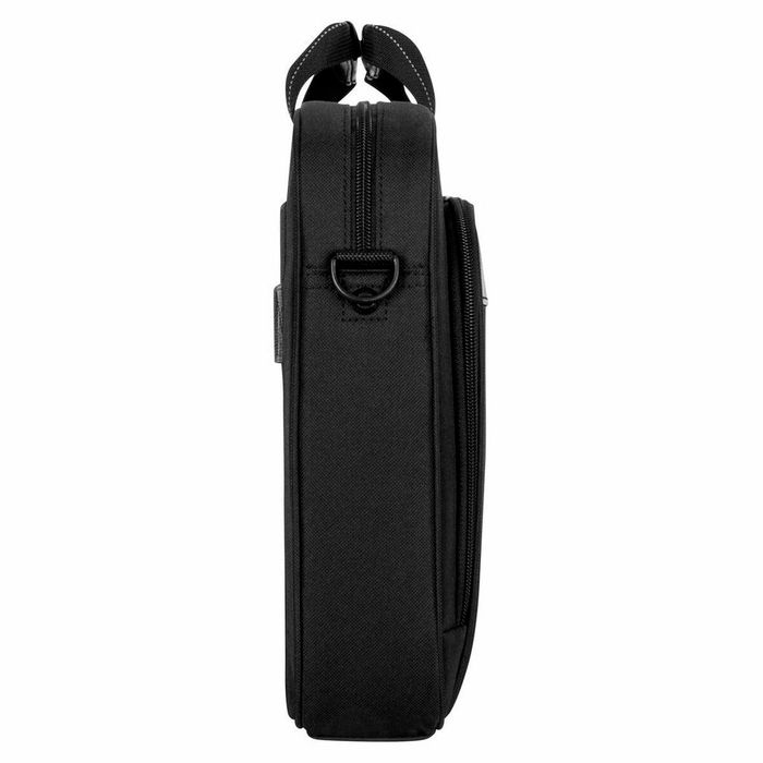 Targus Sacoche Classic Slim 15,6" pour ordinateur portable, compartiment rembourré, sangle ajustable et bande pour valise, Noir