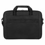 Targus Sacoche Classic Slim 15,6" pour ordinateur portable, compartiment rembourré, sangle ajustable et bande pour valise, Noir