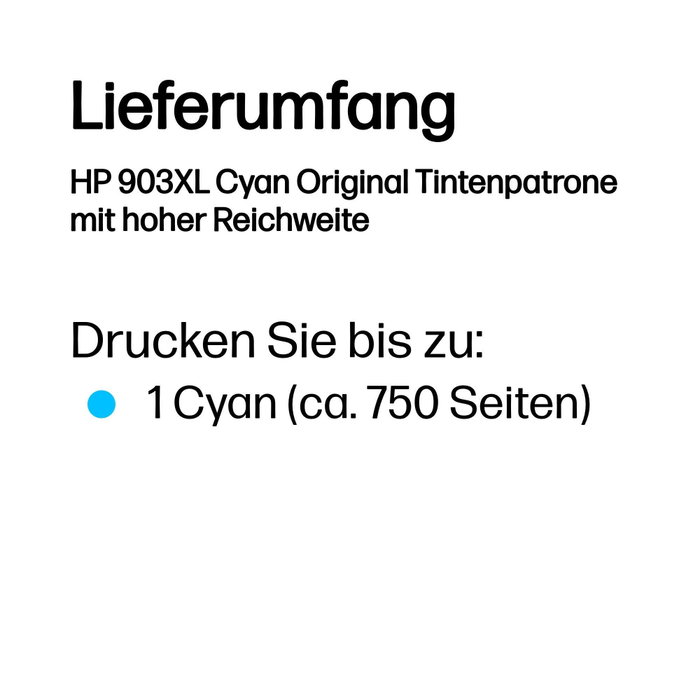 HP Ink 903XL Cyan XL