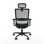 Piqueras Y Crespo Haches Chaise de bureau Turquoise et Gris avec mécanisme Sincro/Traslack