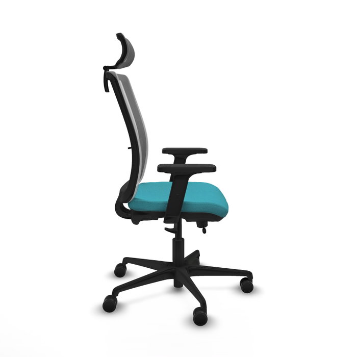 Piqueras Y Crespo Haches Chaise de bureau Turquoise et Gris avec mécanisme Sincro/Traslack Piqueras Y Crespo Haches Chaise de bureau Turquoise et Gris avec mécanisme Sincro/Traslack