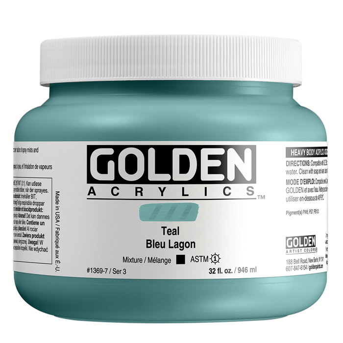 Golden Peinture Acrylique Heavy Body Cerceta 946 ml Golden Peinture Acrylique Heavy Body Cerceta 946 ml