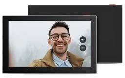 EZVIZ Visiophone HP7 - Kit 2 Familles - Platine de rue à double bouton avec 2 écrans intérieurs - Solution pour foyers partagés