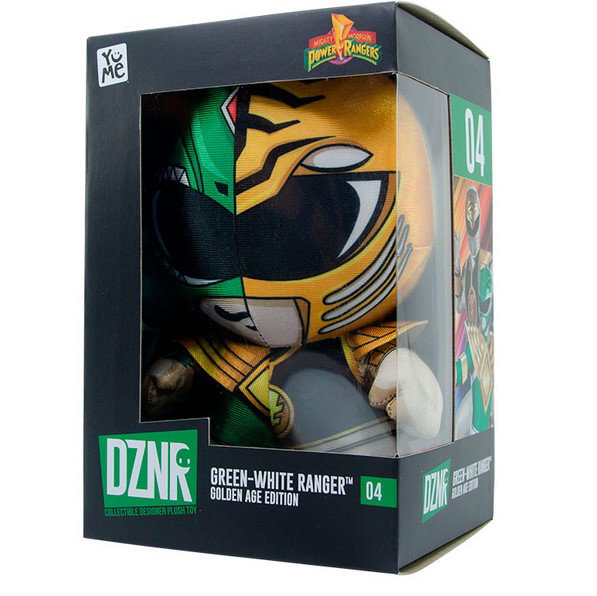 Bizak Peluche Power Rangers Dznr Vert Blanc - Licencia Oficial 18 cm