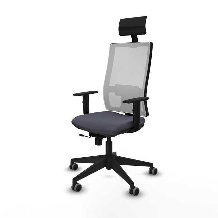 Chaise de Bureau avec Appui-tête Piqueras y Crespo 1D066G1 Gris foncé