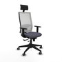 Chaise de Bureau avec Appui-tête Piqueras y Crespo 1D066G1 Gris foncé