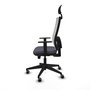 Chaise de Bureau avec Appui-tête Piqueras y Crespo 1D066G1 Gris foncé