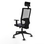 Chaise de Bureau avec Appui-tête Piqueras y Crespo 1D066G1 Gris foncé
