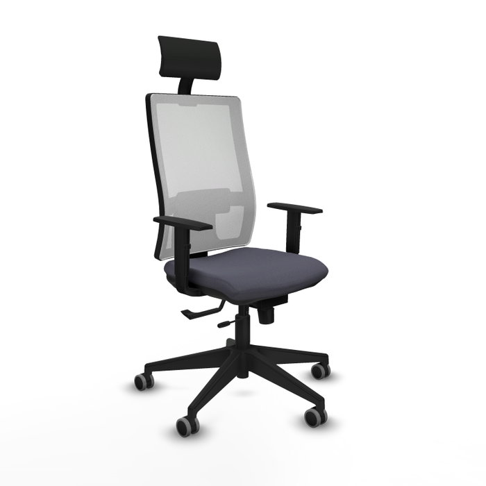 Piqueras y Crespo Chaise de Bureau avec Appui-tête 1D066G1 Gris foncé Piqueras y Crespo Chaise de Bureau avec Appui-tête 1D066G1 Gris foncé