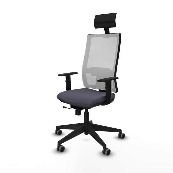 Piqueras y Crespo Chaise de Bureau avec Appui-tête 1D066G1 Gris foncé Piqueras y Crespo Chaise de Bureau avec Appui-tête 1D066G1 Gris foncé