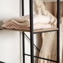 Vinthera Perchero con Estanterías Moa Acero y Madera 90x40x165 cm