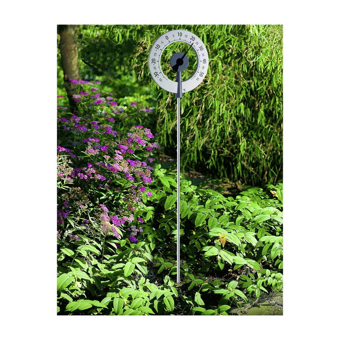 Tfa Thermomètre de jardin design lollypop 12.2055.10 de couleur anthracite et argent