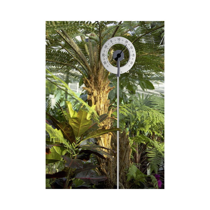 Tfa Thermomètre de jardin design lollypop 12.2055.10 de couleur anthracite et argent