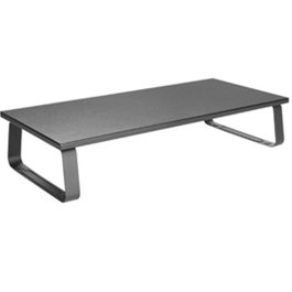 Equip Support de Table pour Moniteur en Acier Noir avec Patins Antidérapants