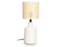 GIFTDECOR Lampe de table ronde haute Blanc-Jaune