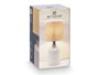 GIFTDECOR Lampe de table ronde haute Blanc-Jaune