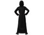 Disfraz Fantasma - Déguisement Tunique Fantôme Noir avec Capuche et Masque pour Garçon Enfant 10-12 Ans - Halloween