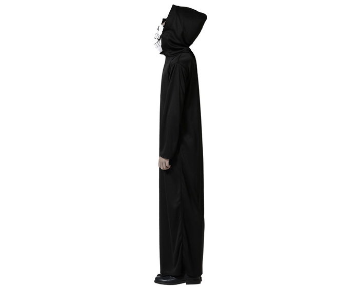 Disfraz Fantasma - Déguisement Tunique Fantôme Noir avec Capuche et Masque pour Garçon Enfant 10-12 Ans - Halloween Disfraz Fantasma - Déguisement Tunique Fantôme Noir avec Capuche et Masque pour Garçon Enfant 10-12 Ans - Halloween