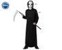 Disfraz Fantasma - Déguisement Tunique Fantôme Noir avec Capuche et Masque pour Garçon Enfant 10-12 Ans - Halloween