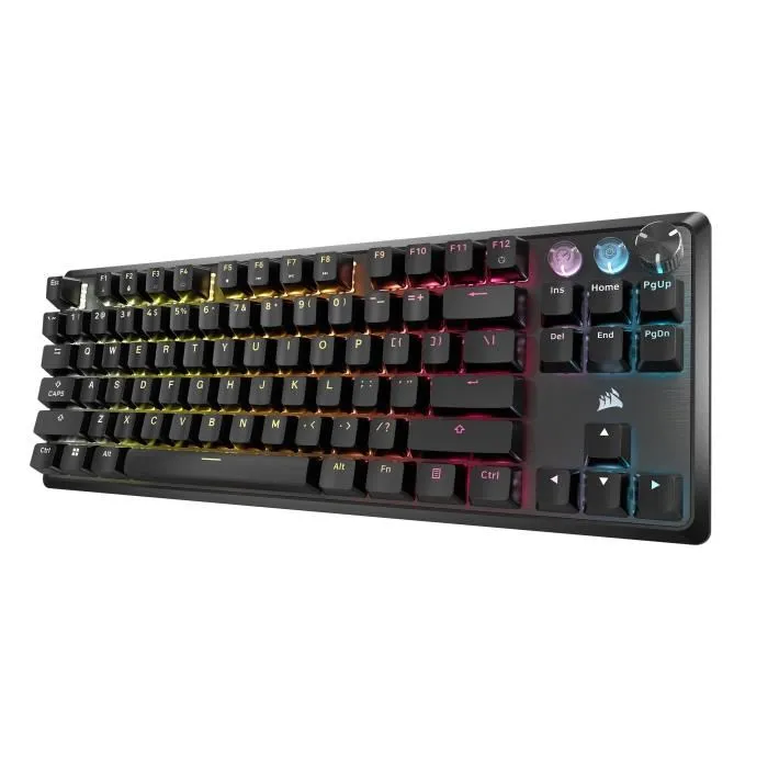 Corsair K70 Pro TKL - Clavier Gaming Mécanique Compact - Interrupteurs MGX Hyperdrive - Rétroéclairage RGB - AZERTY