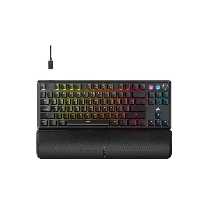 Corsair K70 Pro TKL - Clavier Gaming Mécanique Compact - Interrupteurs MGX Hyperdrive - Rétroéclairage RGB - AZERTY