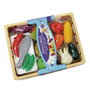 TACHAN Bandejouet - Plateau de Légumes en Bois d'Imitation avec Légumes Colorés pour Jeu Symbolique, Jouet Éducatif Enfant 2 Ans et Plus - Réf. T00982