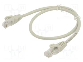 ART Cordon de raccordement Patch cord U/UTP Cat 5e RJ45, 2m, gris