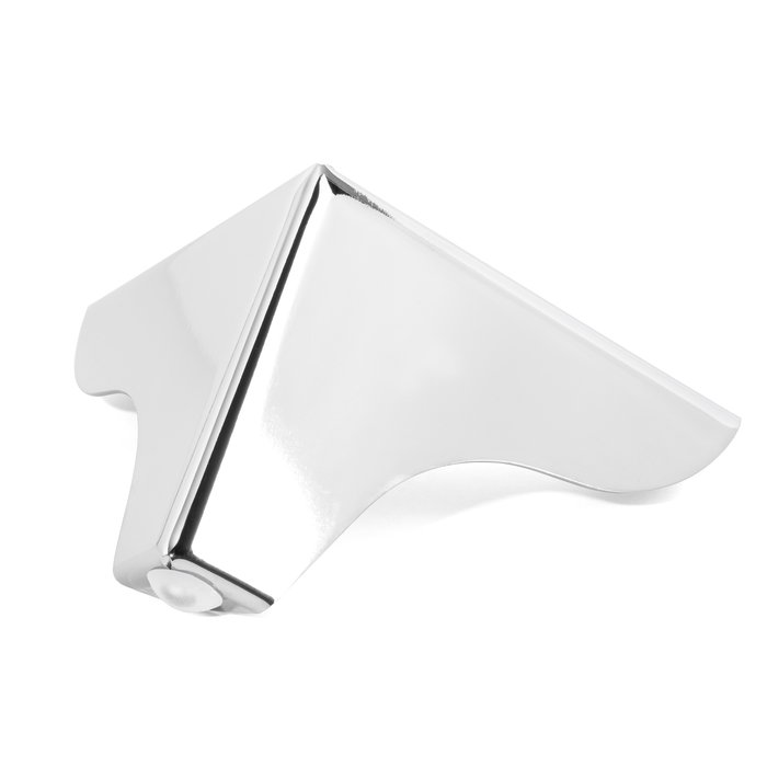 Q&Q Pata de Metal Aspen H100 120x120 - Pied de meuble en métal, finition chrome et noir, hauteur 100 mm, dimensions 120x120 mm
