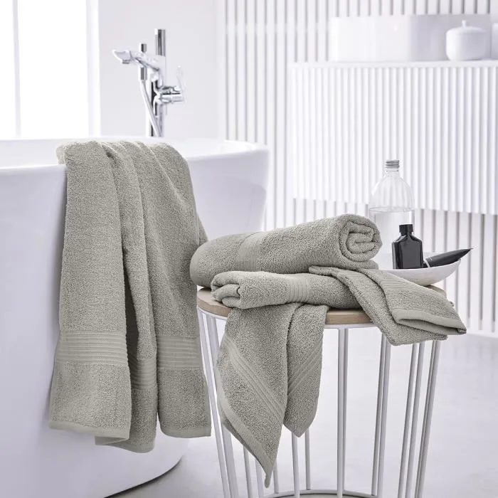 Today Essential - Maxi drap de bain 90x150 cm, 100% coton 450 g/m², coloris dune, douceur exceptionnelle