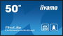 iiyama 50" 3840x2160 UHD Écran IPS, 500cd/m², Haut-parleurs 2x10W, 3x HDMI, USB 2.0 x2, WiFi, LAN, Android 11, 24/7, VESA 400x300