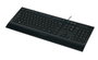 Logitech Clavier USB K280e avec repose-poignet, profil bas et silencieux, résistant aux éclaboussures, noir, disposition Nordic