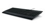 Logitech Clavier USB K280e avec repose-poignet, profil bas et silencieux, résistant aux éclaboussures, noir, disposition Nordic