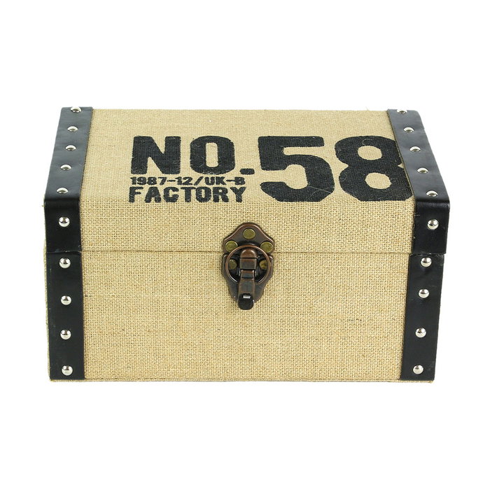Totally Addict JGO. 3 BAÚLES YUTE - Ensemble de 3 coffres style industriel